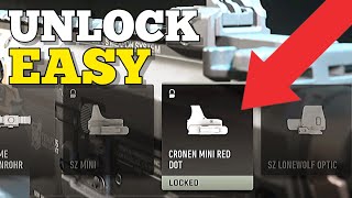 How To Unlock CRONEN MINI RED DOT in MW2 BETA! ( Unlock All Optics On M4 & More ) Information