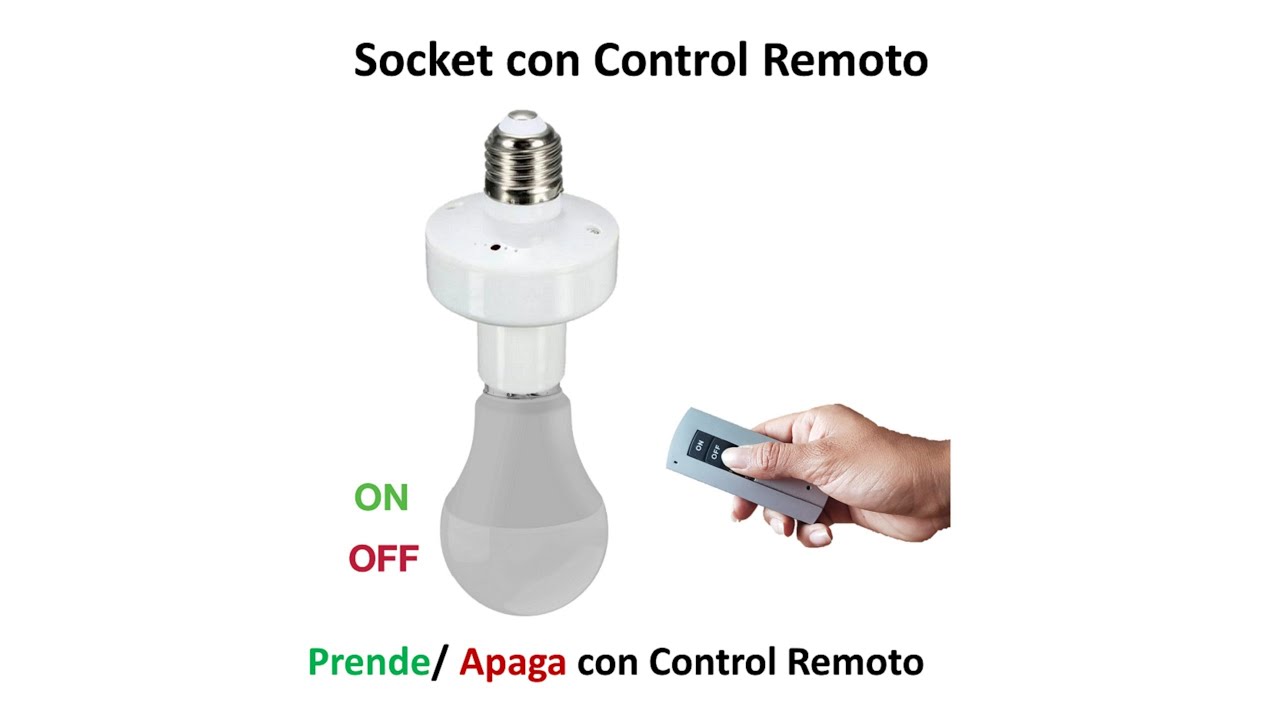 Socket Para Con Control Encender Y Apagar - YouTube