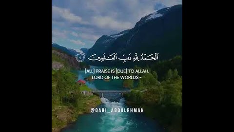 سورة الفاتحة بصوت عبدالرحمن مسعد 🍂 Abdulrahman  Musad