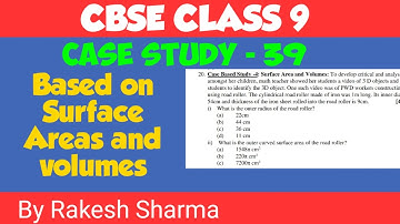 class 9 case study questions maths surface area and volume | case study class 9 maths |