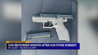 Gun recovered by Mt. Juliet police months after Smyrna gun store robbery
