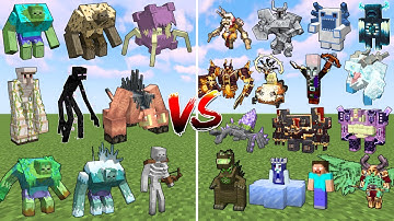 ALL Minecraft Mutant Mobs vs Every Strongest Boss Mob