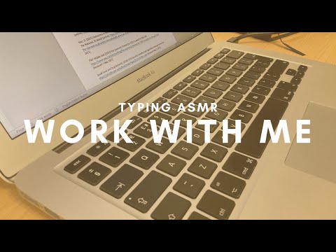 Macbook Air 2015/2017 typing asmr | Work with Minnie 👩🏻‍💻 (no talking)