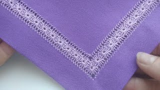 Мережка квадратики| Обробка краю| Hand embroidery|