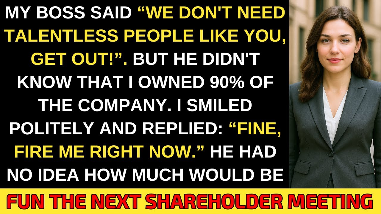 Мой начальник уволил меня, не зная, что я владею 90% компании, пока я не занял его место