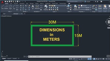 H0W TO DIMENSION IN AUTOCAD, DRAWING IN METERS, AUTOCAD 2022, HOW TO SET UNITS IN AUTOCAD
