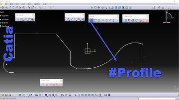 Catia Profile tutorial | How to use Profile tool
