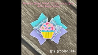 Easy to assemble a double base stack curvy loop bow.