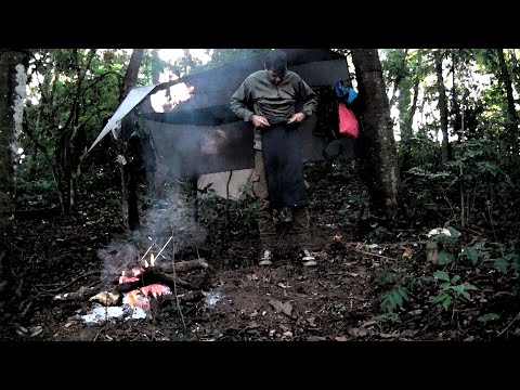Acampamento Selvagem #bushcraft #represa e #cachoeira - T2024-E03