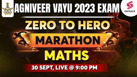 Agniveer Air Force Maths Marathon | Agniveer Vayu Maths Classes by Deepender Sir