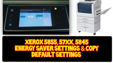 Xerox WorkCenter 5855 Screen Timeout, Sleep Mode & Default Copy Features | Tech Video