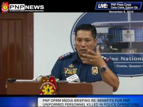 PNP MORALE AND WELFARE DIVISION-DPRM MEDIA BRIEFING (Nov. 8, 2016)