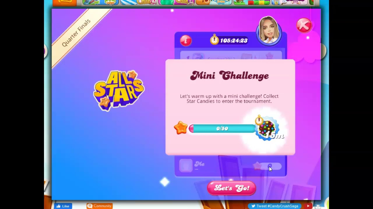 The Start of All Stars US Quarter Finals in Candy Crush Saga YouTube