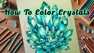 How To Color Crystals New Art Course // Available Now!