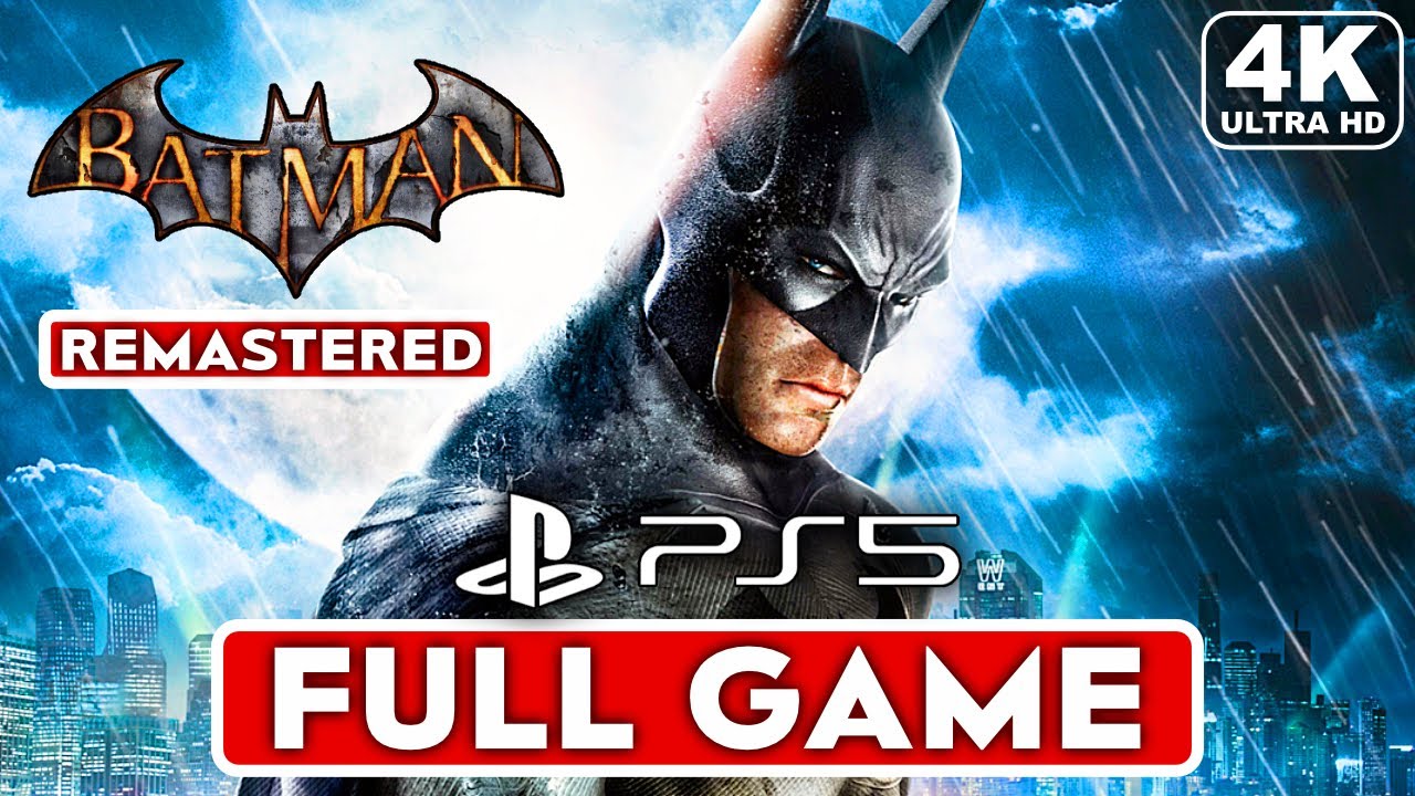 BATMAN PS5 Gameplay 4K ULTRA HD DC SUPERHERO - Batman Arkham Asylum  Remastered 