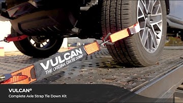 VULCAN Complete Axle Strap Tie Down Kit with Snap Hook Ratchet Straps - PROSeries