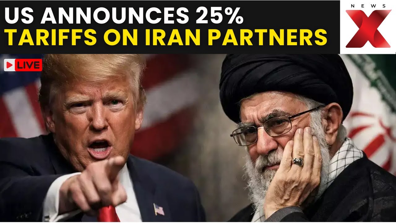 US Tariffs on Iran LIVE | US Announces 25% Tariffs on Iran Partners