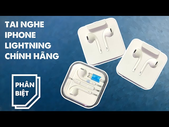 [PHÂN BIỆT] Tai Nghe Apple Earpods iPhone 7/8/X/ 11 Pro - Chân Lightning - Hàng Chính Hãng