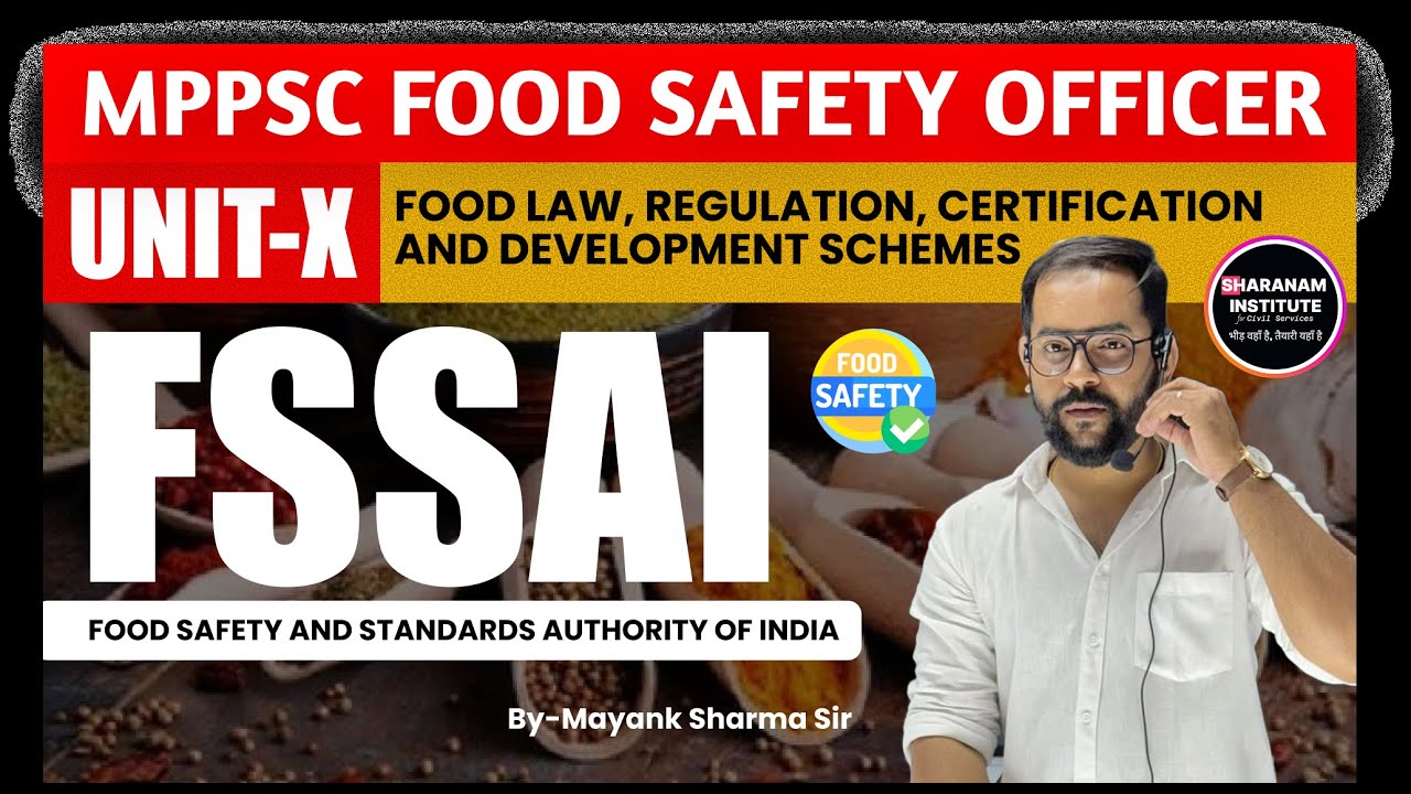 MPFSO 2025 Revision Series-5 | Section-B | UNIT-10 | FSSAI | FSS Act2006 | 