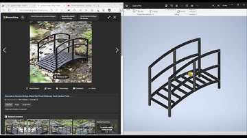 Autodesk inventor 2022 tutorial I Garden Bridge I Frame generator.