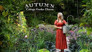 Autumn Gardening Vlog 🌻 | Planting Mums + Peaceful Fall Garden Chores 🍁 | Cottage Garden Diaries