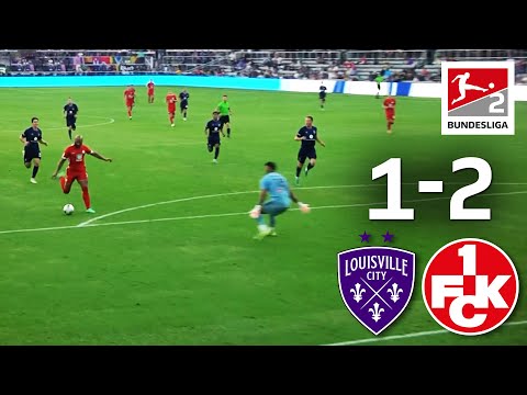 Boyd scores whilst laying down?! | louisville city fc vs. 1. Fc kaiserslautern 1-2 | highlights