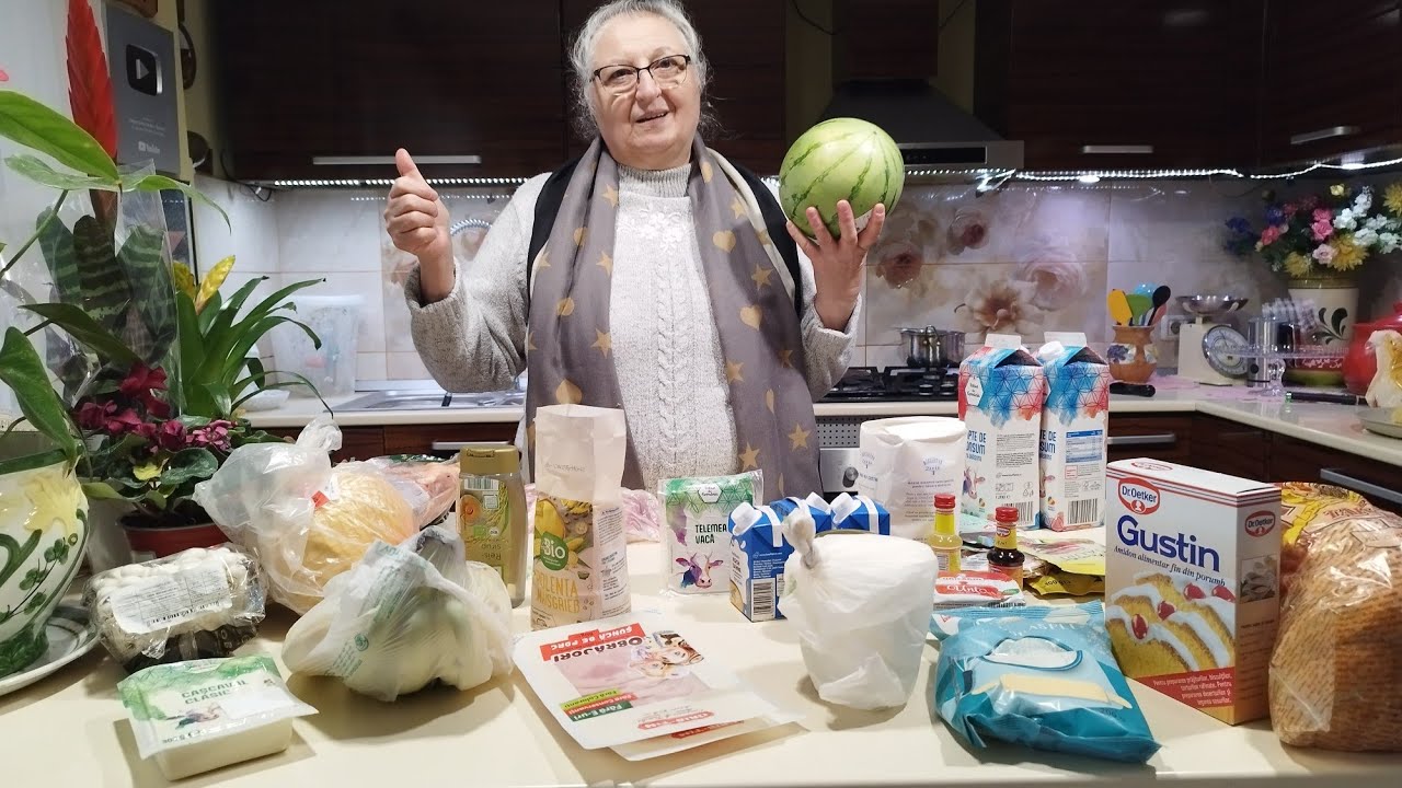 Cu Bunica la Kaufland si la piața Mihai Viteazul, cumpărături pentu musafiri ❤🇷🇴