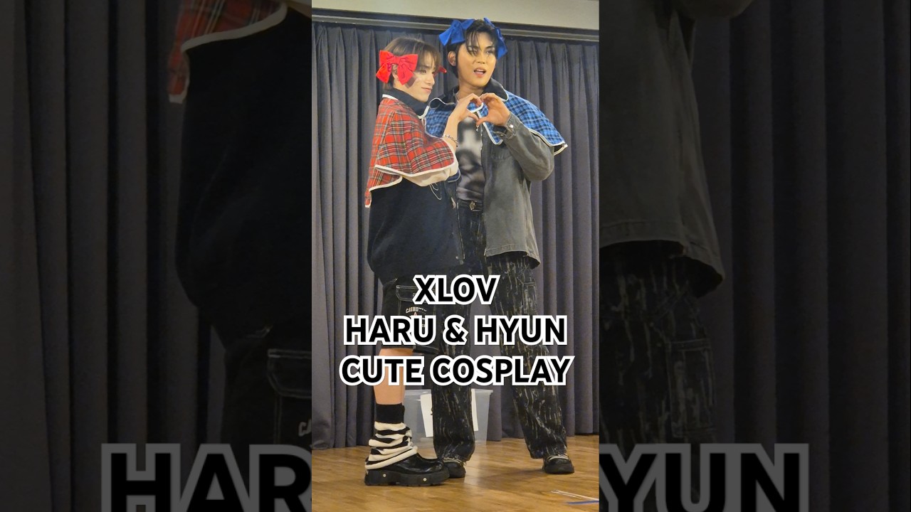 XLOV ハル　チェキ　コスプレ XLOV (엑스러브) - Haru & Hyun Cute Cosplay (Fansign Photo Time