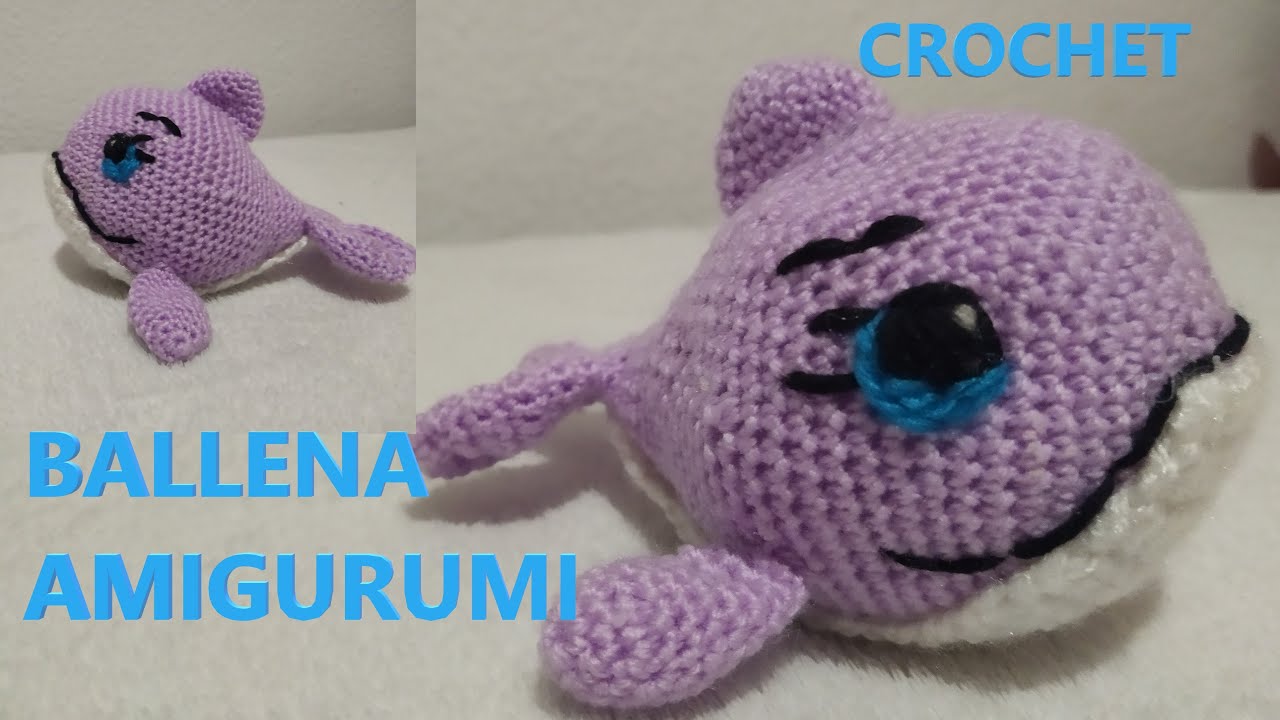 BALLENA🐋 amigurumi (tutorial) paso a paso a crochet🐳