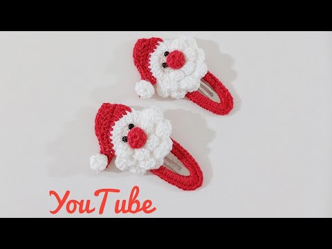 İster anahtarlık, ister toka, kolay örgü ile noel baba objesi. #crochet #easy #noel #concept