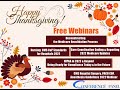 Happy Thanksgiving | Free Medical Webinars