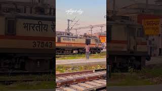 WAP 7 Loco motive Engine 🚆 #railway #train #shortvideo