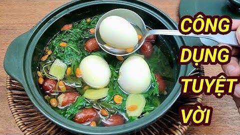 Món ăn Bài thuốc: TRỨNG GÀ NGÃI CỨU giúp lưu thông khí huyết , điều hòa kinh nguyệt, Sáng mắt đẹp da