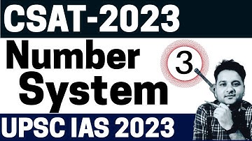 Number System | Maths  | UPSC CSAT 2023 #upsc_exam_2023