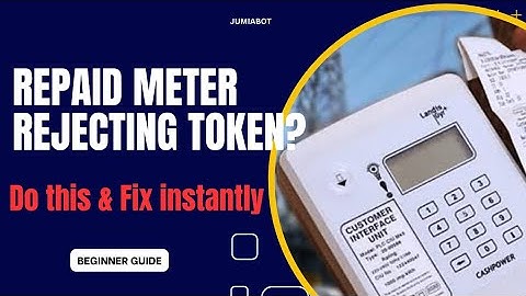 Fix prepaid meter rejecting Token - reason & quick solution in 1 Minute (Fix Prepaid Meter Errors)