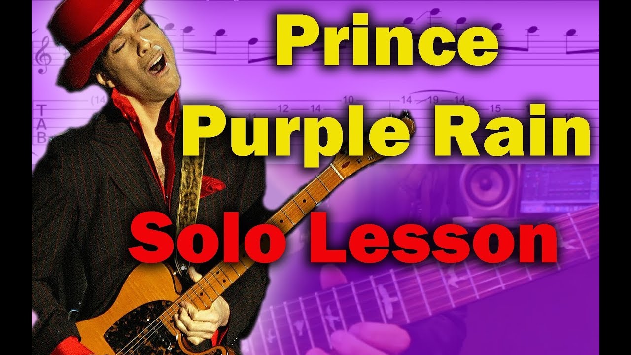 How to play 'Purple Rain' by Prince Guitar Solo Lesson w/tabs ...