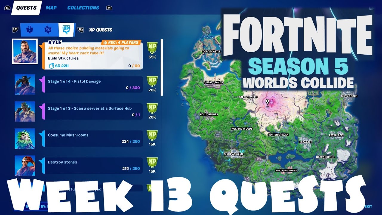 (Chapter 2) ALL Week 13 Quests Guide - Season 5 - Fortnite Battle ...