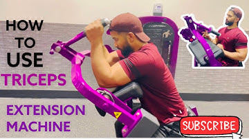 Planet fitness triceps extension machine | how to use triceps extension machine at planet fitness