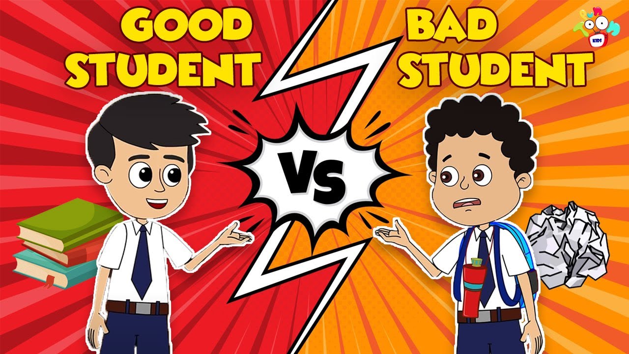 GOOD STUDENT vs BAD STUDENT | Animated Stories | English Cartoon | Moral  Stories | PunToon - YouTube