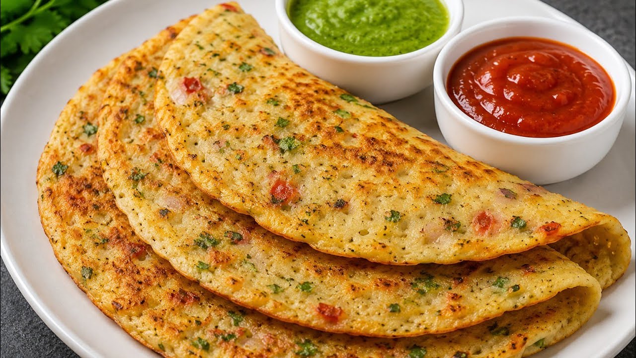 सूजी से बने कुरकुरे चिल्ले 😋 | सुबह के नाश्ते की आसान रेसिपी |#shorts #viral#trending