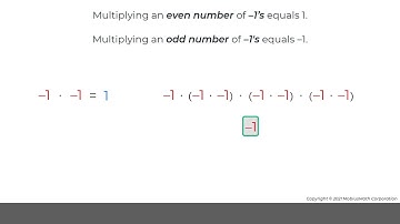MobiusMath EMC Video - Apply Properties to Multiply Integers