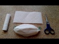 Как сделать марлевую повязку на лицо из марли бинта Самый простой быстрый легкий способ Без швов