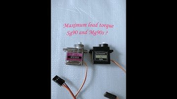 Sg90 and Mg90s servo motor maximum load torque testing(6V)