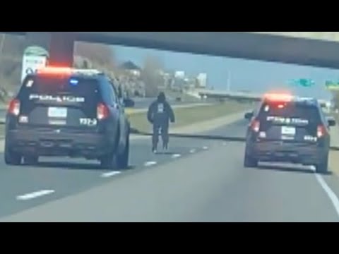 Inline skater disrupts traffic on Ontario highway | CAUGHT ON CAM