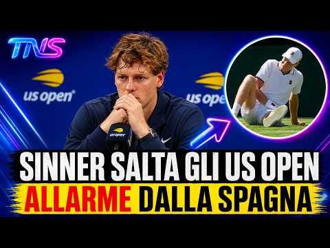 Video SINNER, DALLA SPAGNA SCATTA LALLARME: GLI US OPEN ORA SONO DAVVERO A RISCHIO, COSA STA SUCCEDENDO?