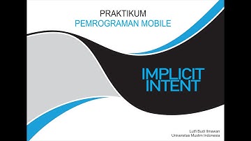 Praktikum 1 Pemrograman Mobile - Implicit Intent