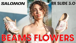 These are stylish AND comfortable!  SALOMON x BEAMS RX Slide 3.0 Flowers Review and How to Style