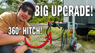 Fully-Articulating Hitch Extension Install on my Off Road Cargo Trailer Camper Conversion by Joel Tremblay 7,293 views 10 months ago 12 minutes, 46 seconds