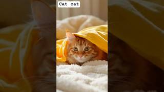 A Cute Tabby Cat With Cute Kittens