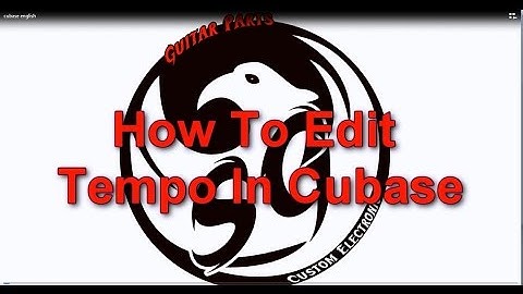 How To Edit The Tempo In Cubase - Accelerando & Ralentendo